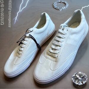 NEW WITH TAGS - Zara Man all white Deportivo sneakers - unused film shoot spares